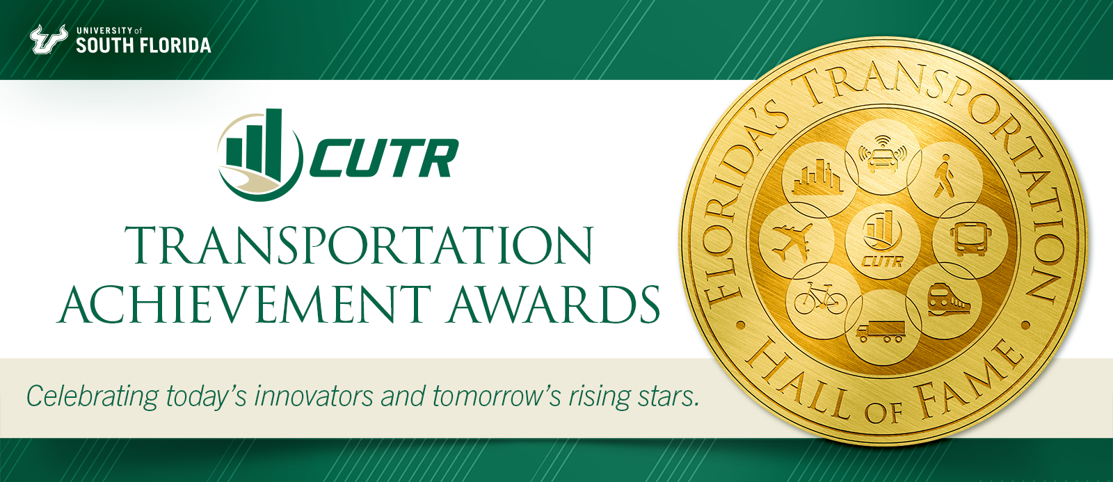 event page header Cutter transportation achievement awards. celebrating todays innovators and tomorrow's rising stars.