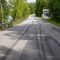 skid mark on asphalt road